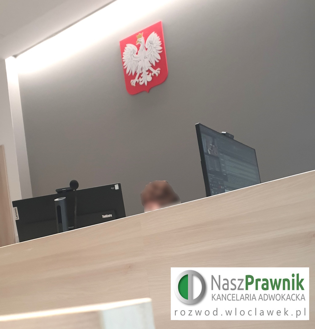 sala rozpraw sądu we Włocławku